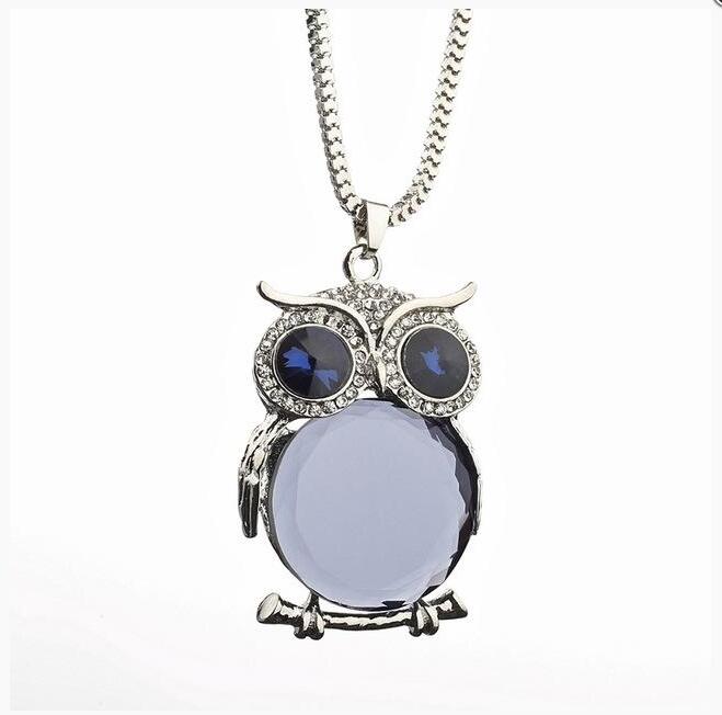 Twilight Owl CZ Necklace