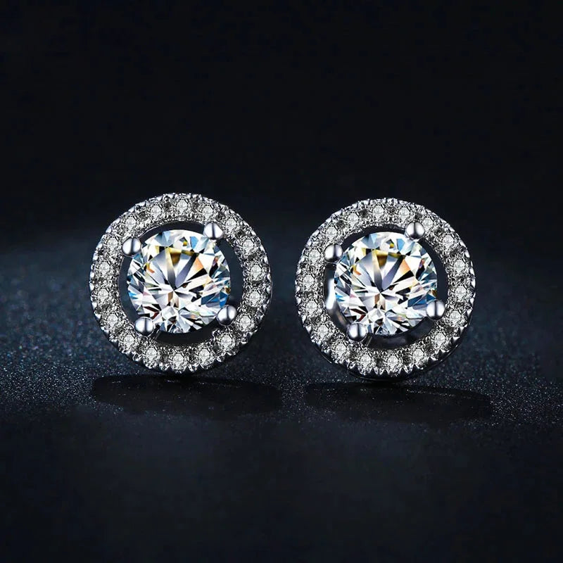 Radiant Love Silver Zirconia Studs