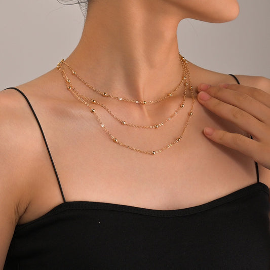 Sphere Symphony Triple Necklace