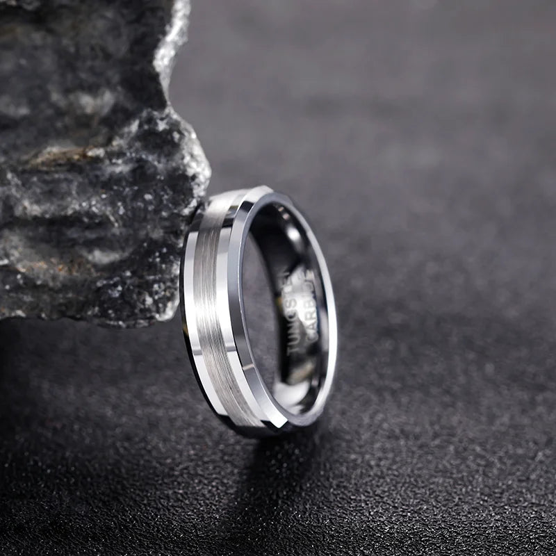 Modern Tungsten Engagement Band