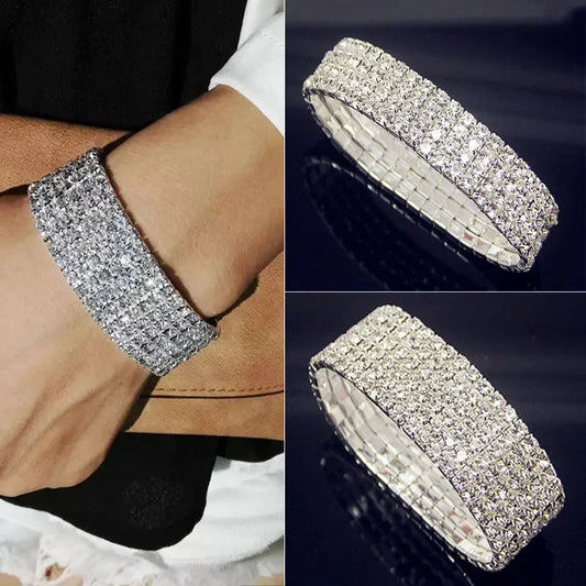 White Bling CZ Crystal Bracelet