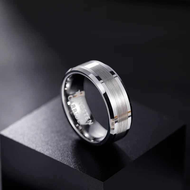 Modern Tungsten Engagement Band