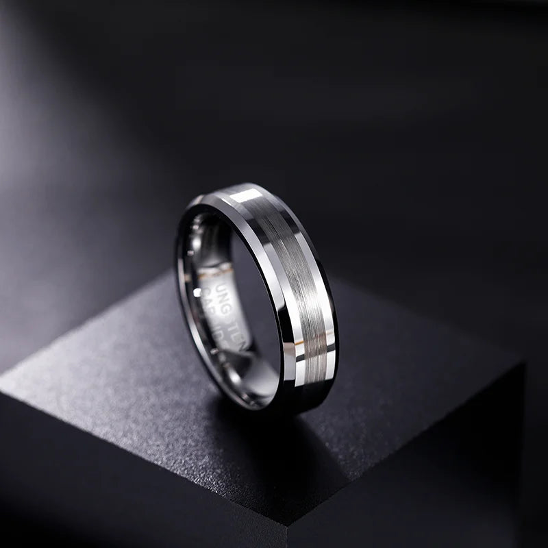 Modern Tungsten Engagement Band