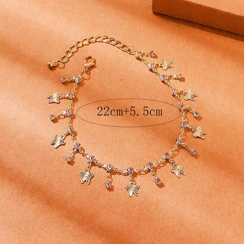 2023 Summer Beach Rhinestone Anklet