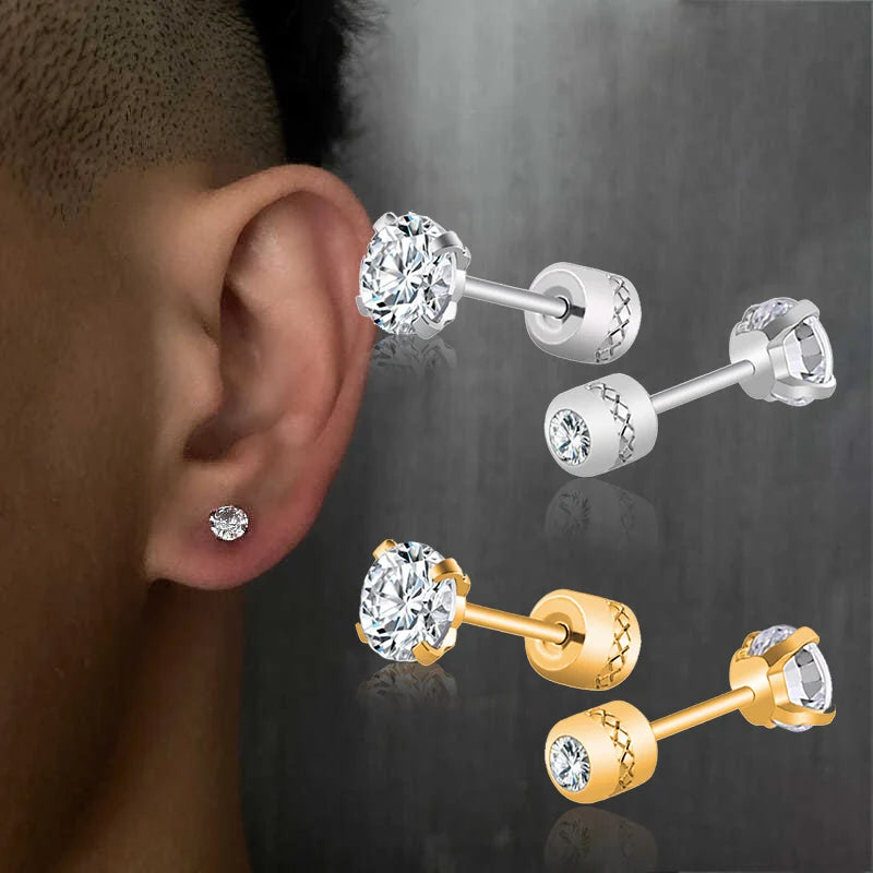 Timeless Crystal Stud Earrings - Unisex