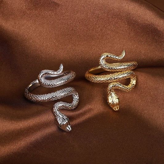 Original .925 Sterling Silver & Gold Snake Rings