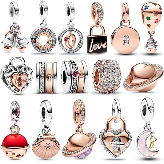 Silver - Rose Gold Love Charms