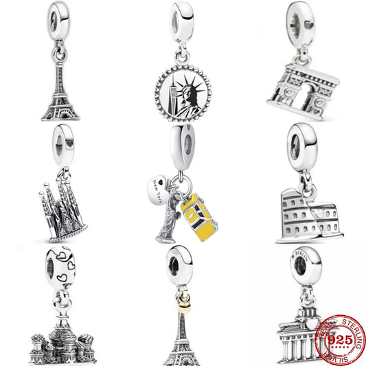 Silver World Destination Charms