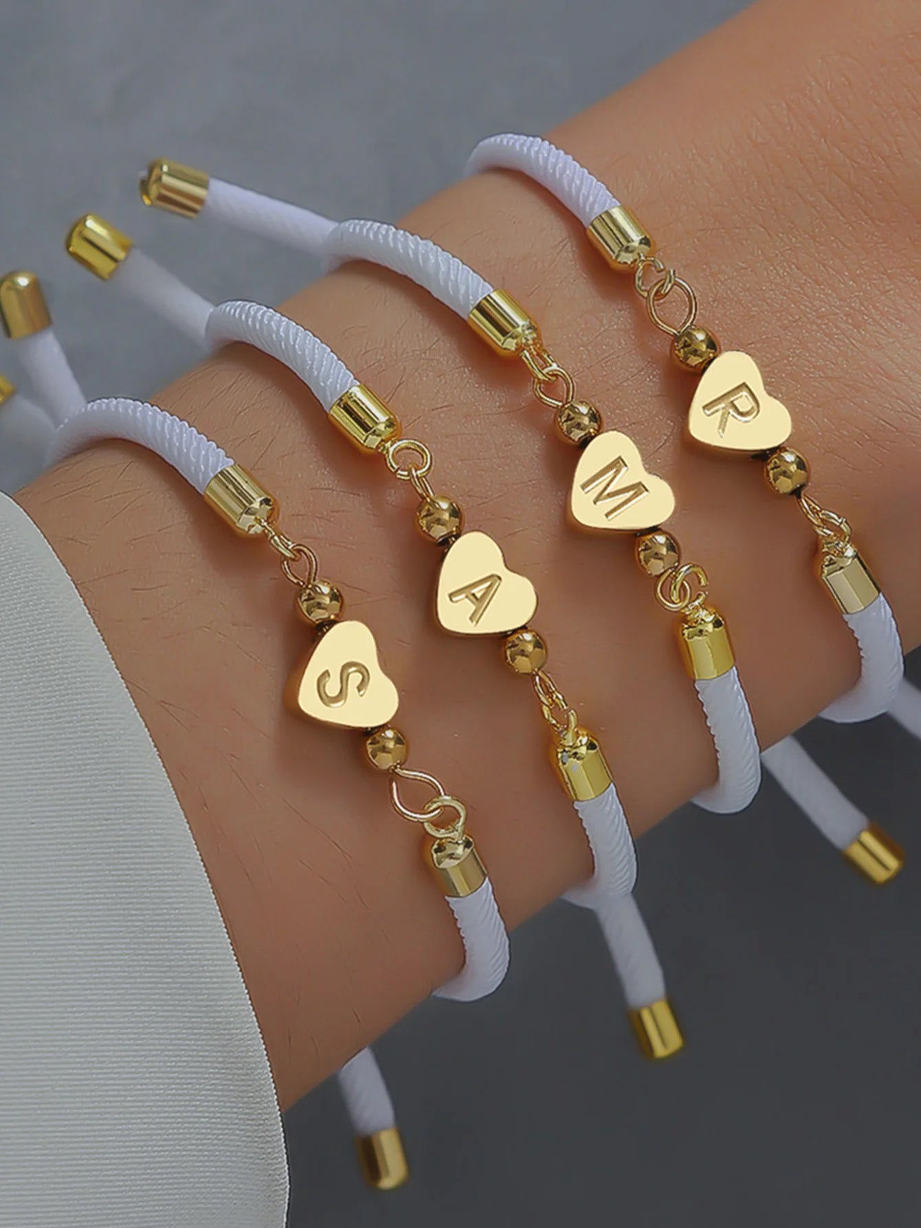 Heartfelt Initial Charm Bracelet